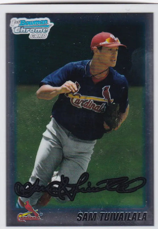 2010 Bowman Chrome #BDPP1 Sam Tuivailaia St Louis Cardinals - Baseball Card Single