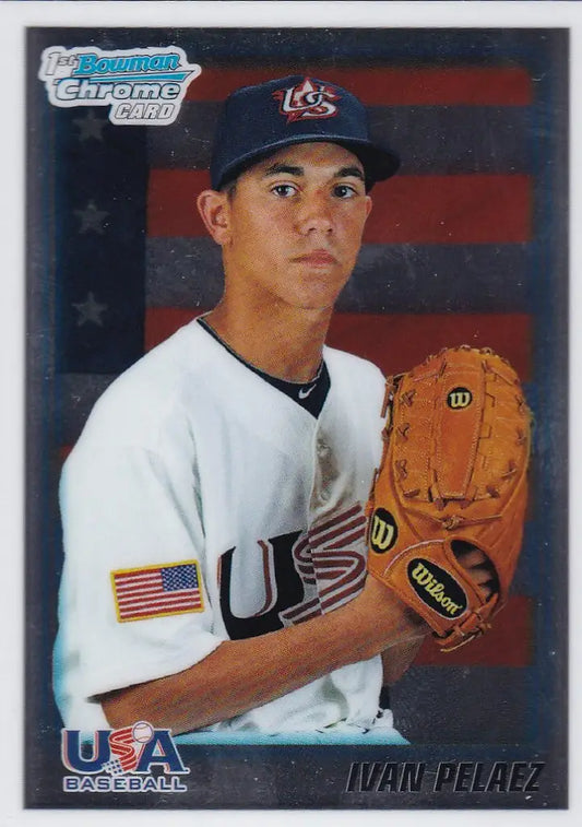 2010 Bowman Chrome #BDPP105 Ivan Pelaez USA Card - Baseball Card Single