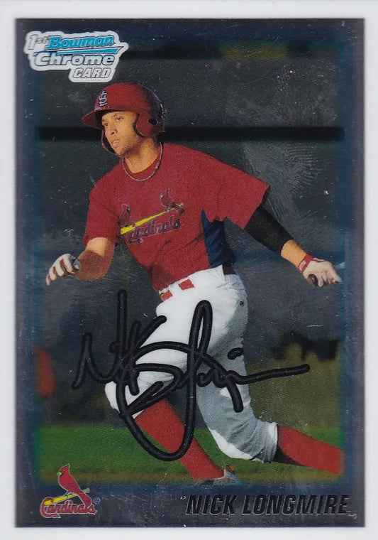 2010 Bowman Chrome #BDPP22 Nick Longmire St Louis Cardinals - Baseball Card Single