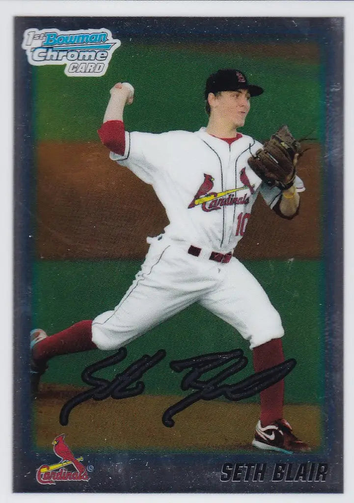 2010 Bowman Chrome #BDPP28 Seth Blair St Louis Cardinals