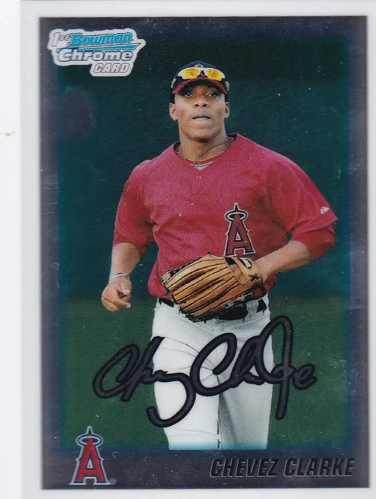 2010 Bowman Chrome #BDPP72 Chevez Clarke - Angels