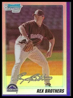 2010 Bowman Chrome Prospects Purple #BP92 Rex Brothers #937/999 - Baseball Card Single