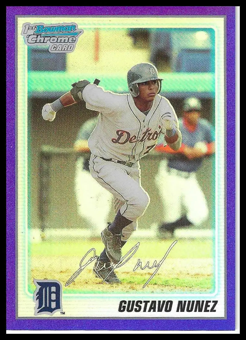 2010 Bowman Chrome Prospects Purple Refractors #BCP33 Gustavo Nunez #721/999