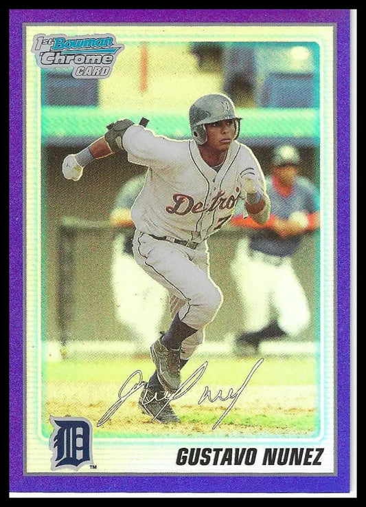 2010 Bowman Chrome Prospects Purple Refractors #BCP33 Gustavo Nunez #721/999