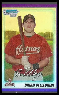 2010 Bowman Chrome Prospects Purple Refractors #BCP65 Brian Pellegrini #580/999 - Baseball Card Single