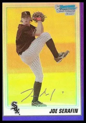 2010 Bowman Chrome Prospects Purple Refractors #BCP73 Joe Serafin #373/999 - Baseball Card Single