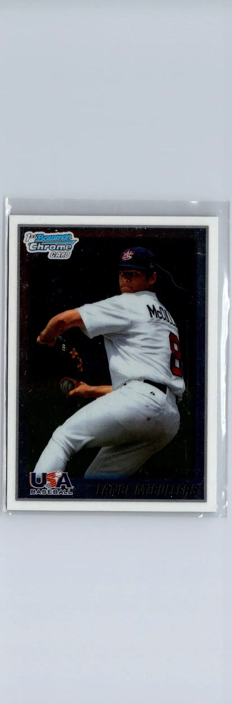 Baseball card of Lance McCullers USA Stars pitcher from 2010 Bowman Chrome series