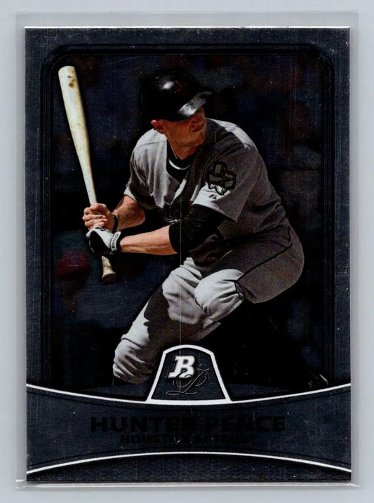 Baseball card of Hunter Pence from 2010 Bowman Platinum for Houston Astros collectors