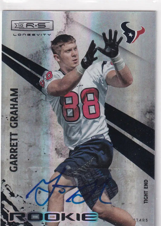 2010 GARRETT GRAHAM AUTO 22/249- HOUSTON TEXANS - Football Card Single