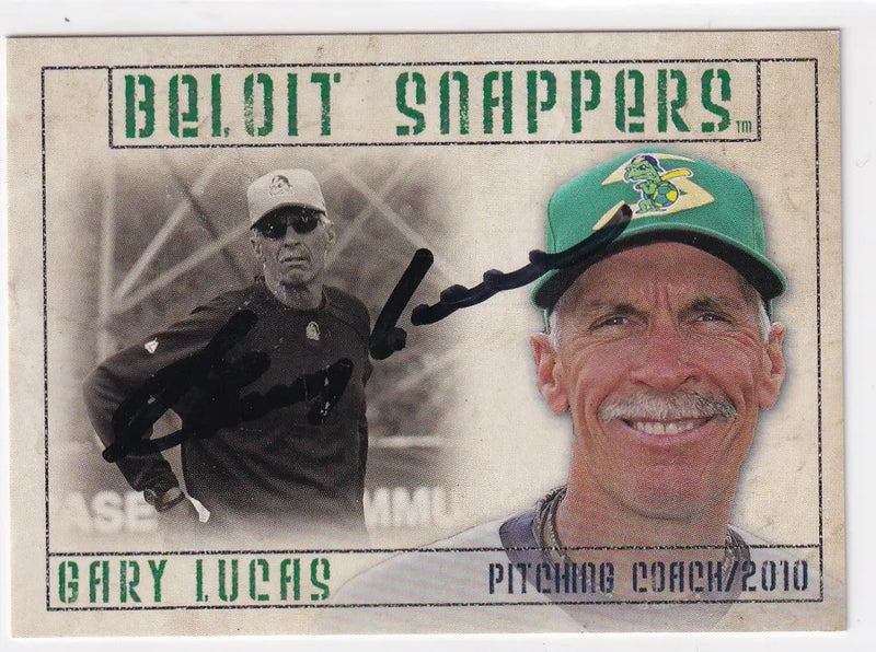2010 GRANDSTAND #25 GARY LUCAS AUTO TTM- DETROIT SNAPPERS - Baseball Card Single