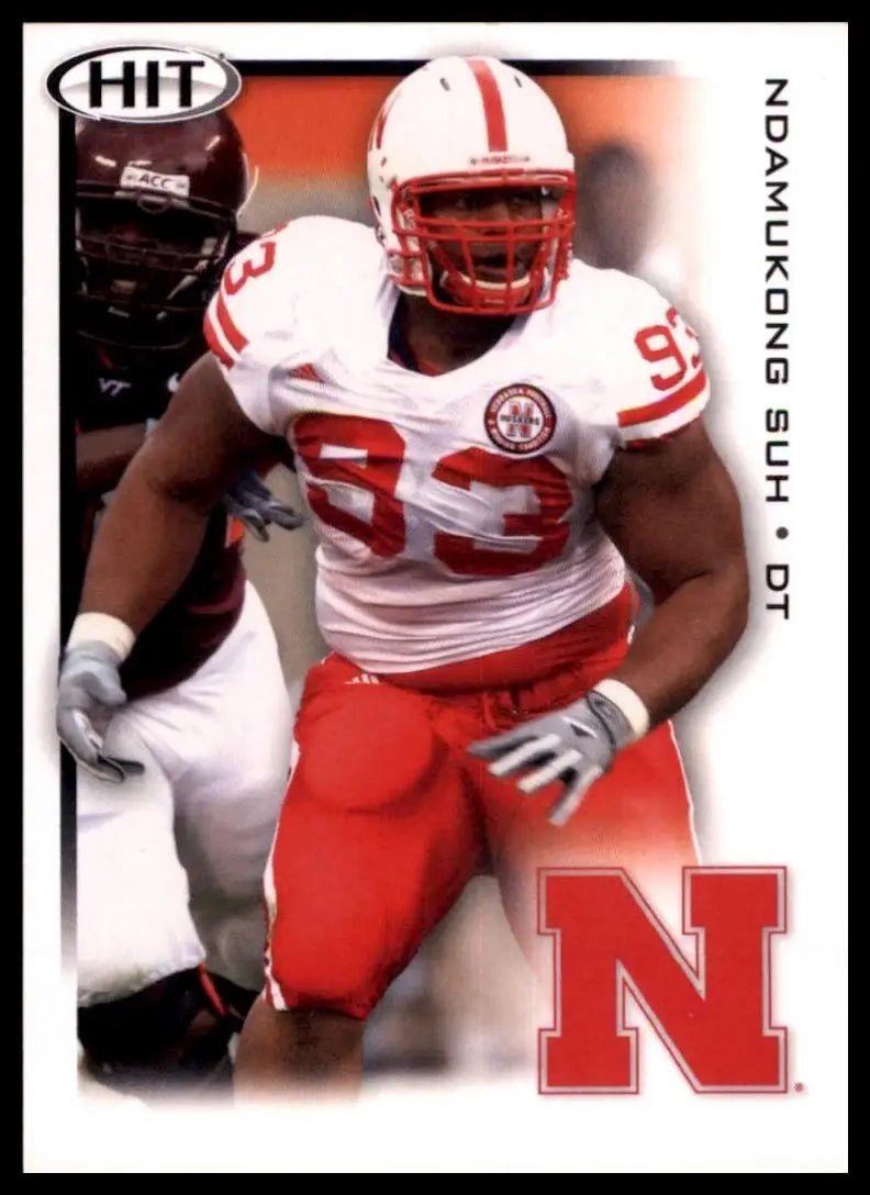 2010 SAGE Hit Ndamukong Suh #77 Rookie Nebraska Cornhuskers Football Card NFL