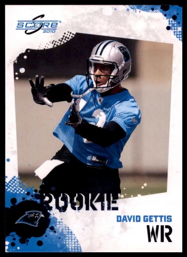 2010 Score Rookie David Gettis #329 Carolina Panthers Football Card NFL Sports - Football Card Single