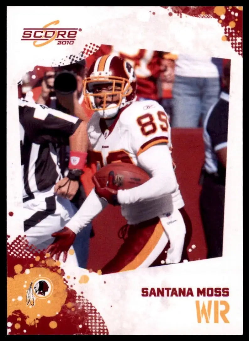 2010 Score Santana Moss #300 Washington Redskins Football Card NFL Sports - Football Card Single