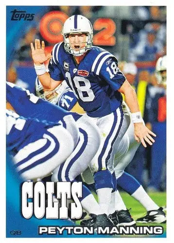 2010 Topps #1 Peyton Manning NM-MT Colts ID:81315 - Football Card Single