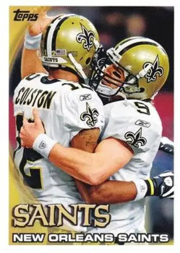 2010 Topps #137 Drew Brees/Marques Colston NM-MT Saints TC ID:81326 - Football Card Single