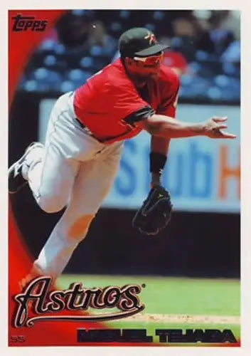 Miguel Tejada baseball card from 2010 Topps #160 with original gloss NM-MT