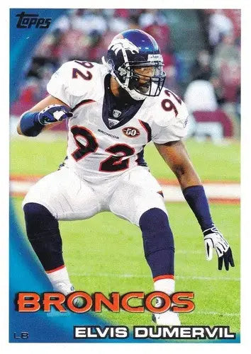 2010 Topps #166 Elvis Dumervil NM-MT Broncos ID:81333 - Football Card Single