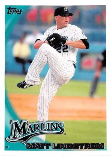 Matt Lindstrom baseball card with original gloss from 2010 Topps #276 NM-MT