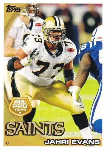 2010 Topps #319 Jahri Evans NM-MT Saints AP ID:81359 - Football Card Single