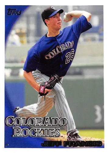 2010 Topps #406 Jeff Francis NM-MT Rockies ID:70897 - Baseball Card Single