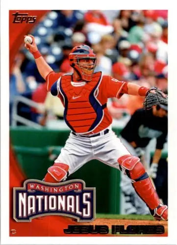 2010 Topps #485 Jesus Flores NM-MT Nationals ID:71060 - Baseball Card Single