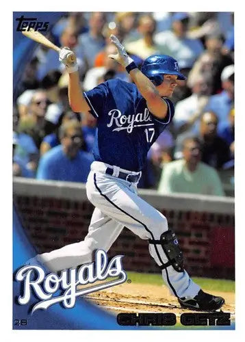 2010 Topps Chris Getz baseball card with original gloss in NM-MT condition