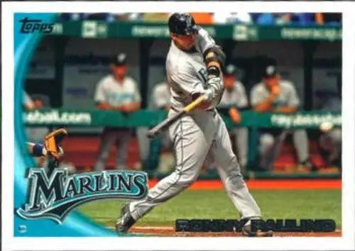 2010 Topps Ronny Paulino baseball card with original gloss, NM-MT condition