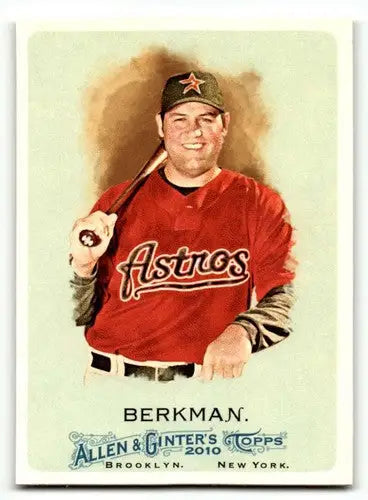 Original gloss Lance Berkman Houston baseball card from 2010 Topps Allen & Ginter