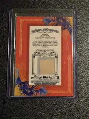 2010 Topps Allen & Ginter #AGR-KM Kendry Morales Relics - Baseball Card Single