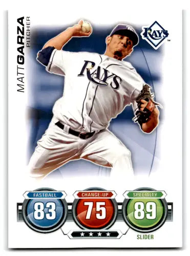 2010 Topps Attax Matt Garza baseball card with original gloss Rays ID 71888
