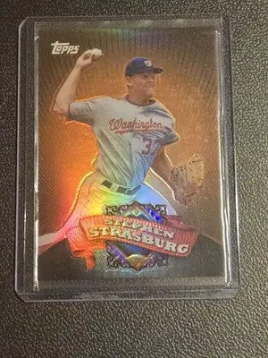 2010 Topps Chrome #BC-1 Stephen Strasburg Refractors (Target) - Baseball Card Single