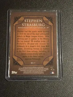 2010 Topps Chrome #BC-1 Stephen Strasburg Refractors (Target) - Baseball Card Single