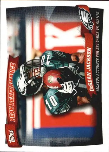 2010 Topps Peak Performance #PP20 DeSean Jackson NM-MT Eagles - Football Card Single