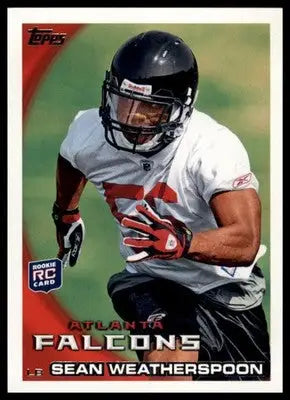 2010 Topps Sean Weatherspoon RC 156 Atlanta Falcons