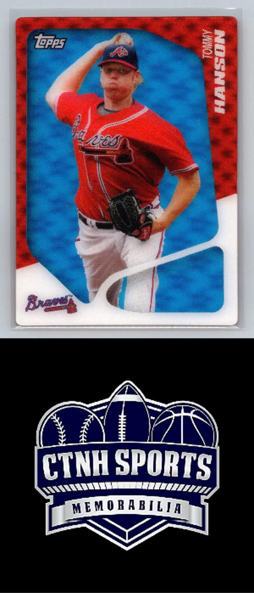 2010 Topps T17 Tommy Hanson baseball card featuring the Atlanta Braves