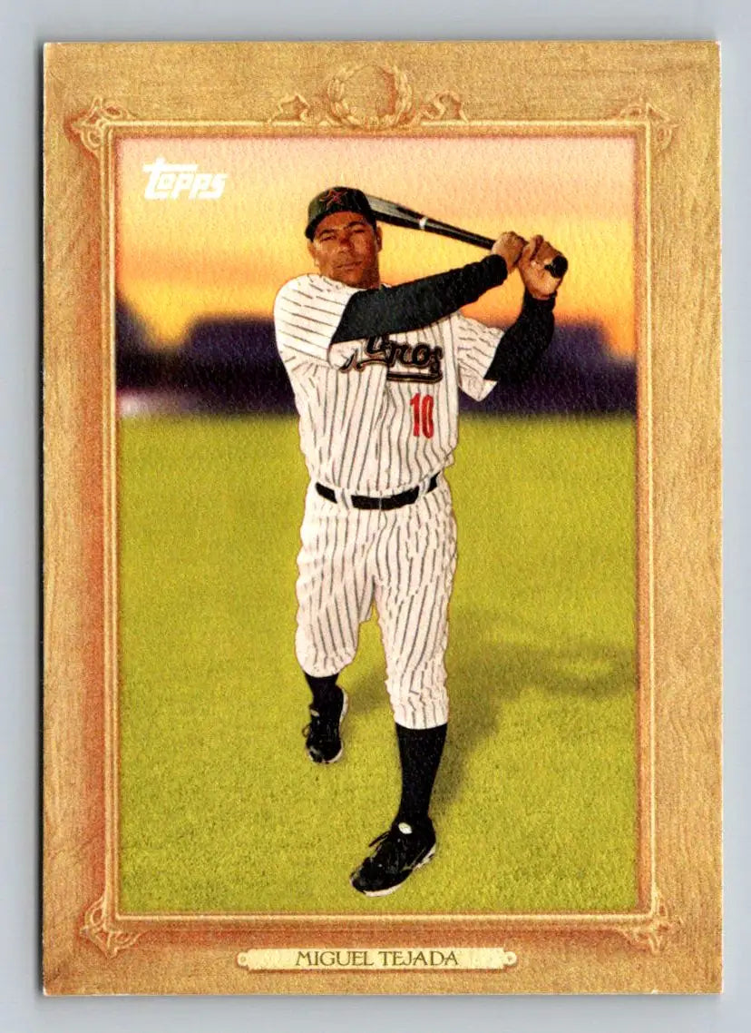 2010 Topps TR2 Miguel Tejada Turkey Red baseball card showcasing the Houston Astros star