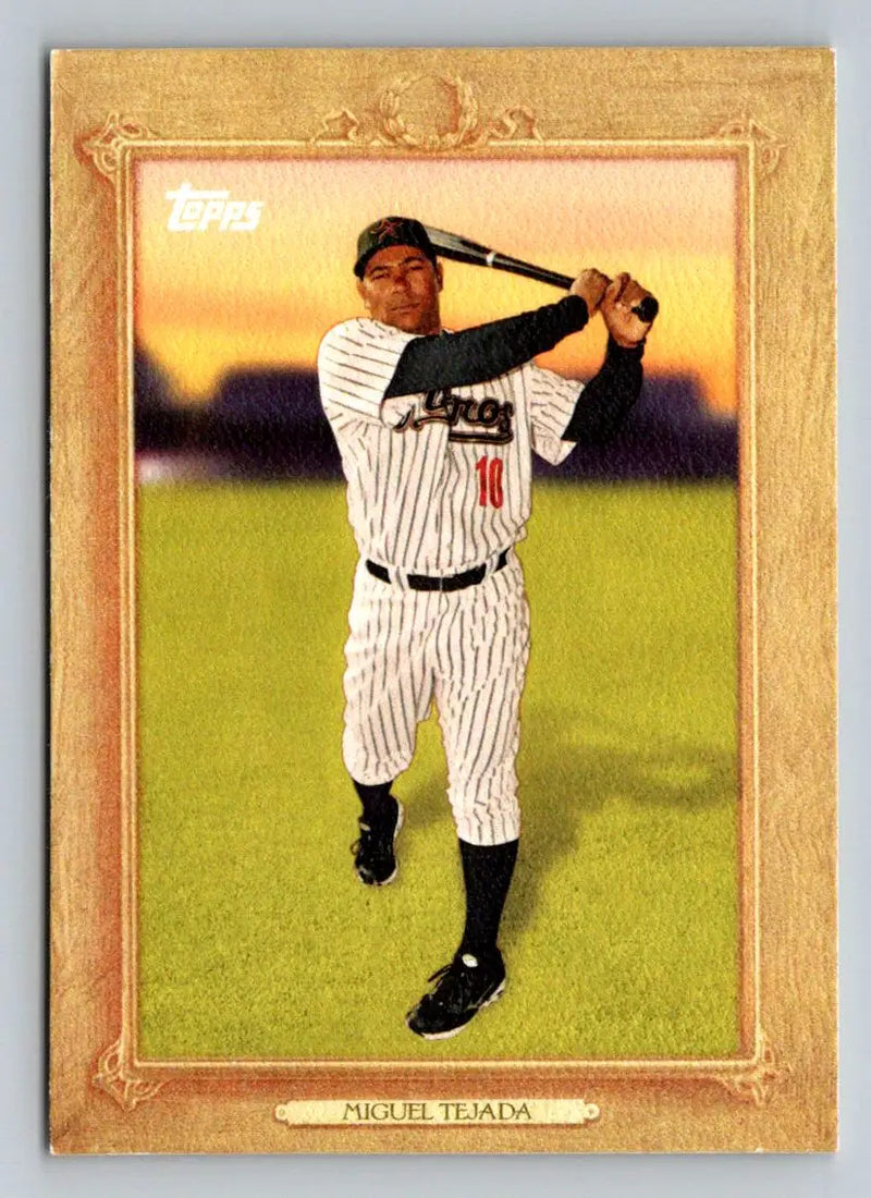 2010 Topps TR2 Miguel Tejada Turkey Red baseball card showcasing the Houston Astros star