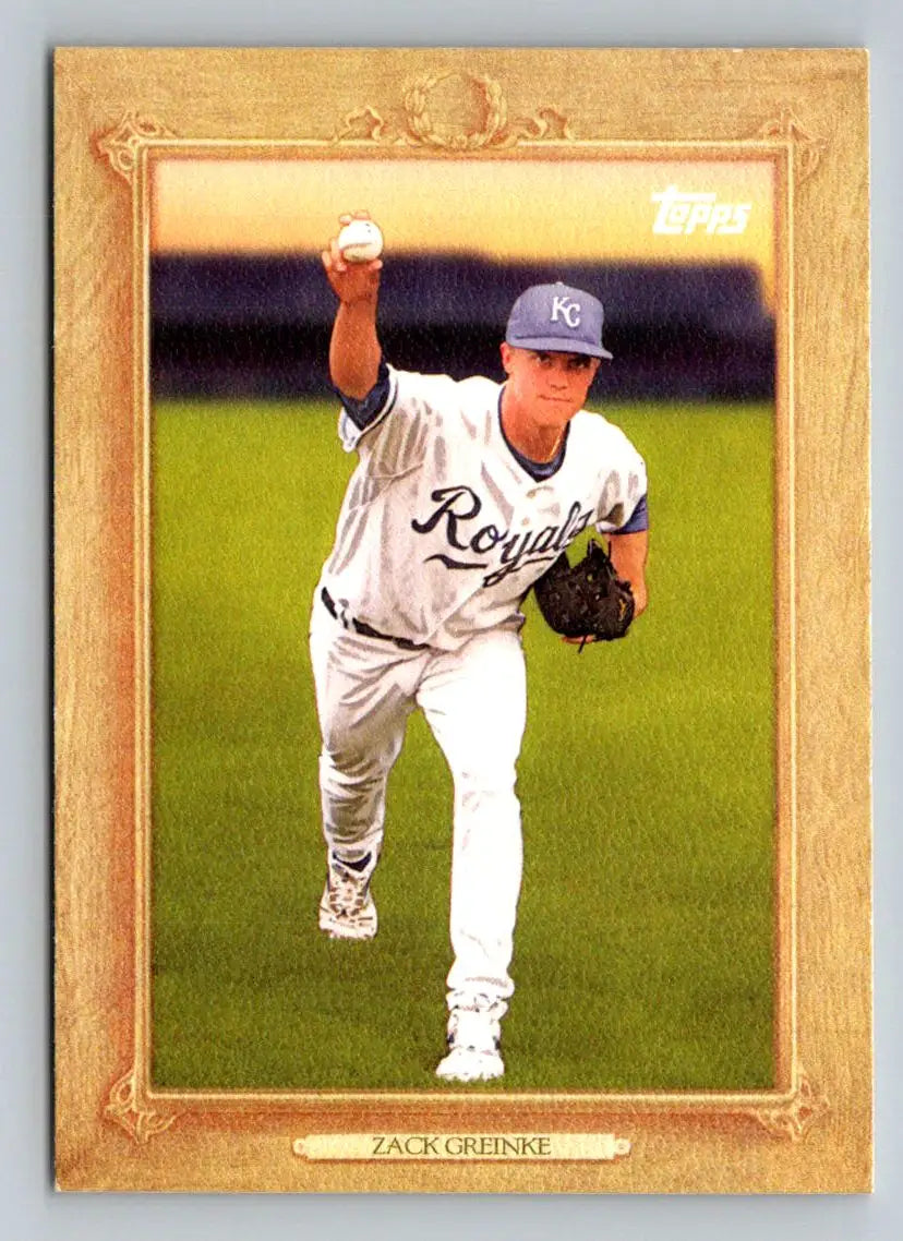 Zack Greinke 2010 Topps TR32 Turkey Red baseball card Kansas City Royals collectible