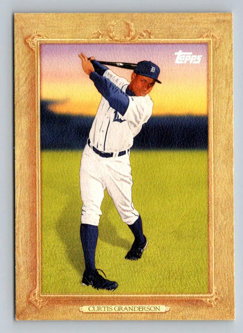 Curtis Granderson 2010 Topps TR47 Turkey Red baseball card featuring Detroit Tigers