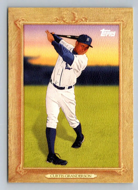 Curtis Granderson Turkey Red baseball card 2010 Topps #TR47 featuring Detroit Tigers