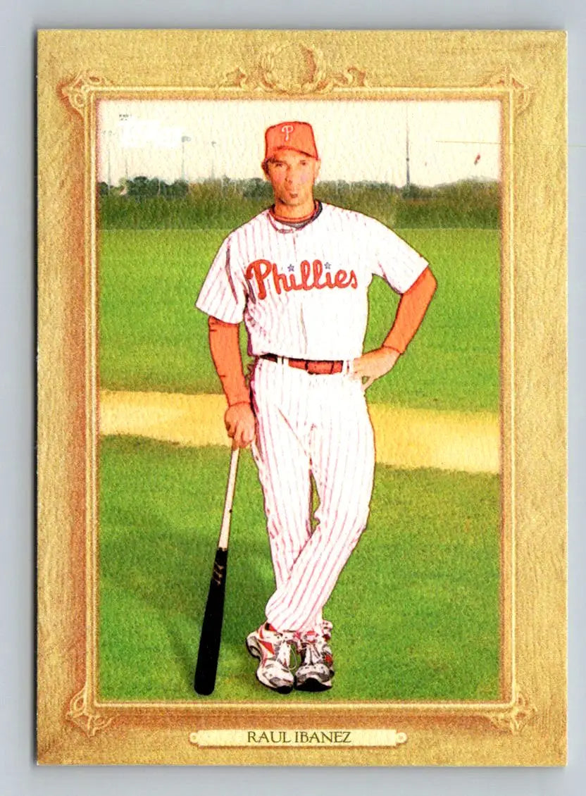 Raul Ibanez 2010 Topps Turkey Red TR79 baseball card Philadelphia Phillies collectible