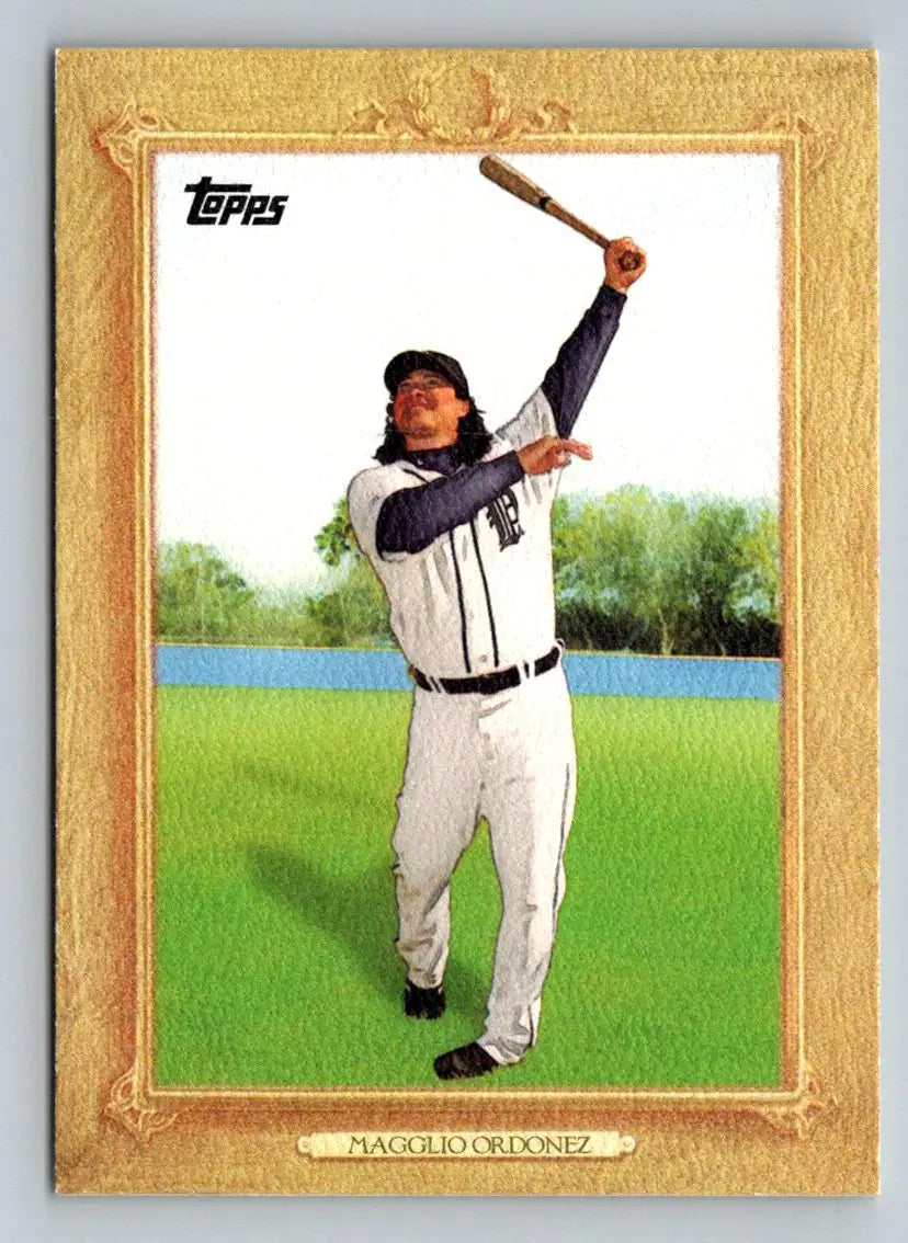 Magglio Ordonez 2010 Topps Turkey Red TR96 baseball card featuring Detroit Tigers