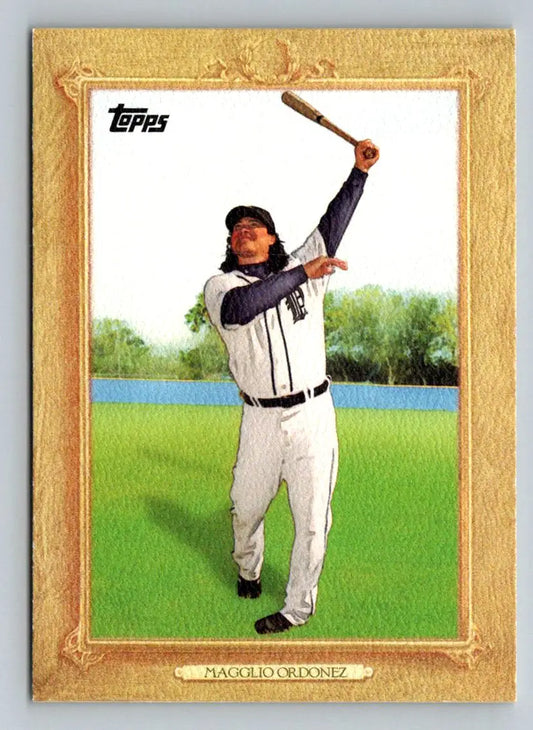 Magglio Ordonez 2010 Topps Turkey Red TR96 baseball card featuring Detroit Tigers