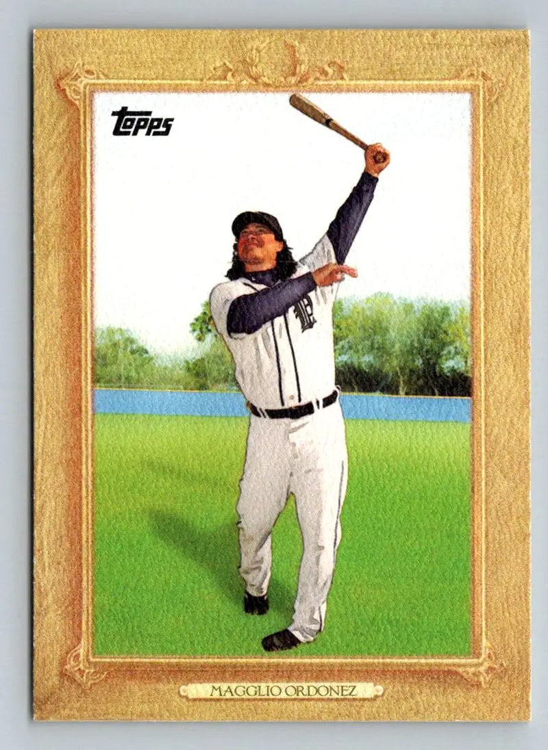 Magglio Ordonez 2010 Topps Turkey Red TR96 baseball card featuring Detroit Tigers