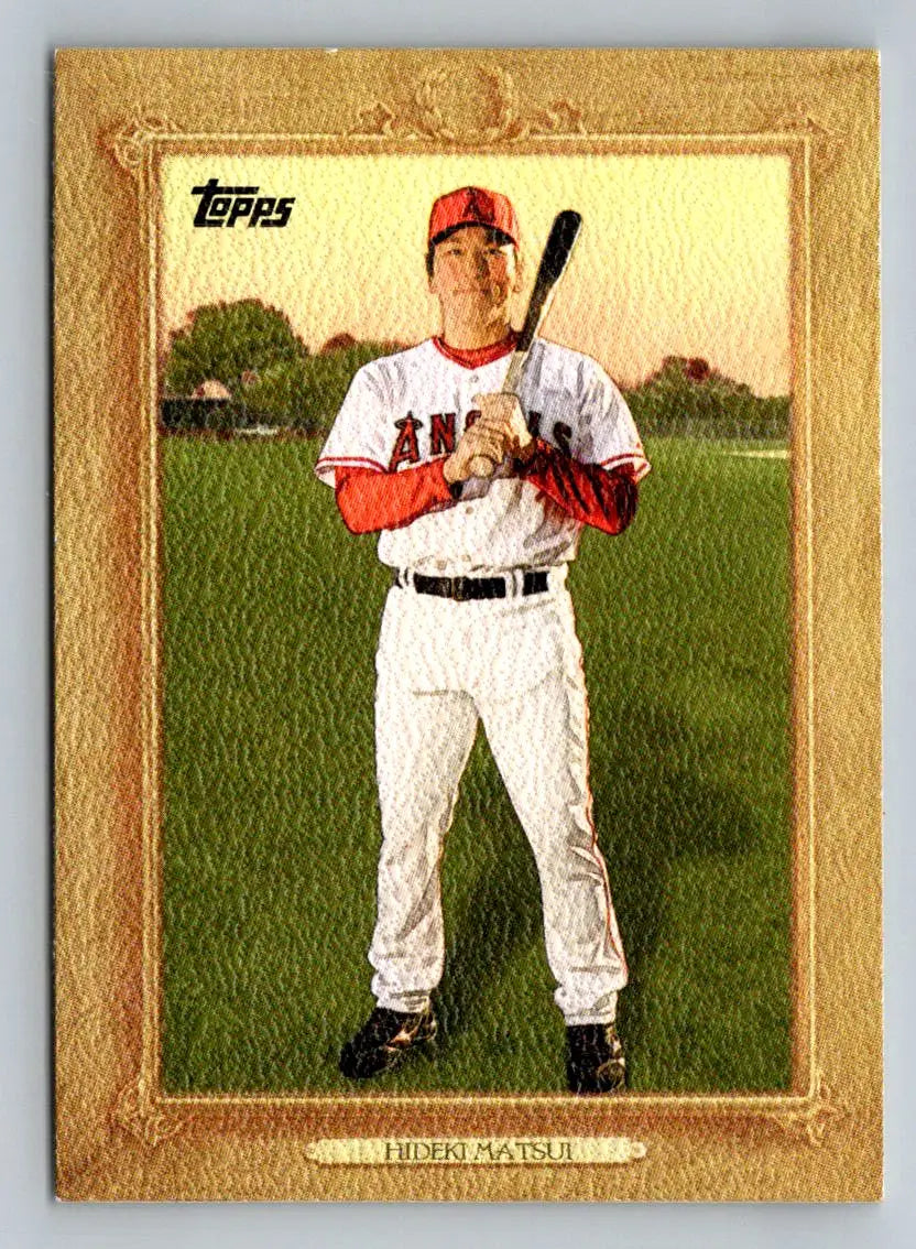 Hideki Matsui 2010 Topps Update TR101 Turkey Red baseball card Los Angeles Angels