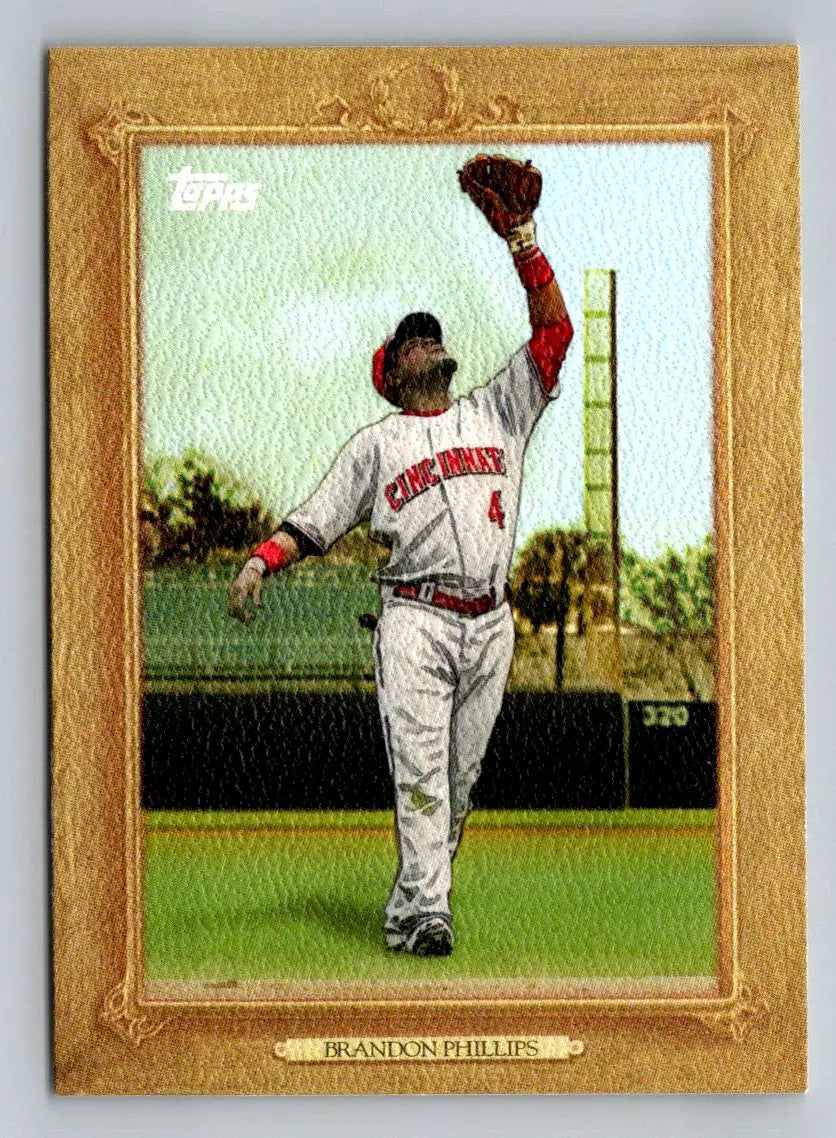 Brandon Phillips Turkey Red baseball card from 2010 Topps Update TR109 Cincinnati Reds