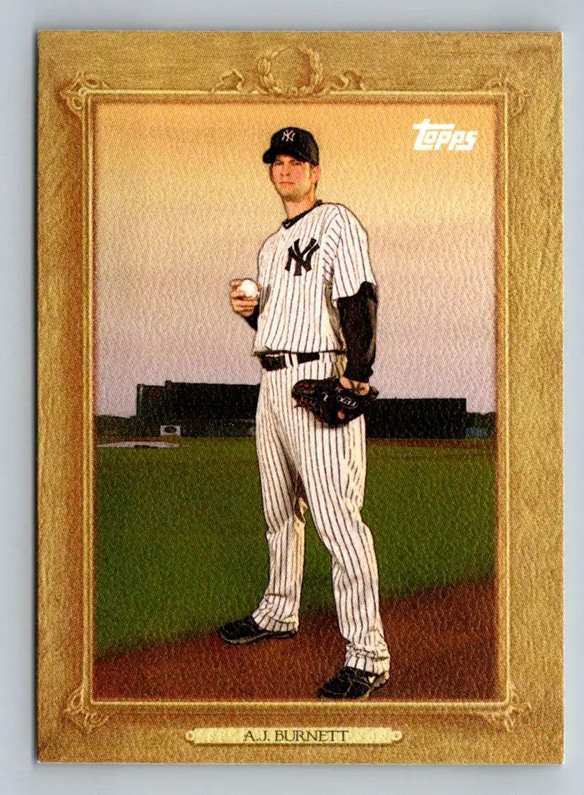 A.J. Burnett baseball card from 2010 Topps Update Turkey Red New York Yankees
