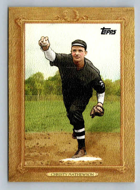 Christy Mathewson Turkey Red card from 2010 Topps Update TR138 New York Giants