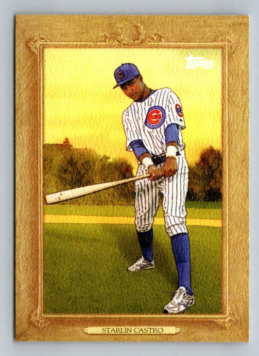 Starlin Castro 2010 Topps Update TR150 Turkey Red baseball card featuring Chicago Cubs