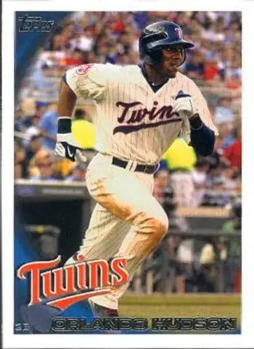 Orlando Hudson baseball card from 2010 Topps Update with original gloss